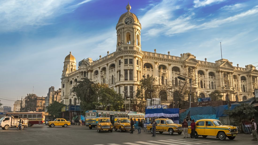 <strong>December in Kolkata, India:</strong> The stately Metropolitan Building speaks to the era of British colonial rule in India. At that time, the city was called Calcutta and was the capital.