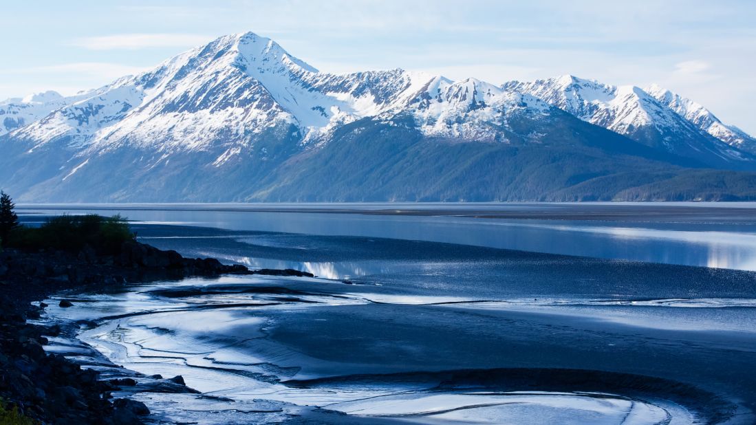 <strong>December in Anchorage, Alaska: </strong>Truly adventurous souls can head outdoors even in winter if they are prepared. This is the Turnagain Arm, which is south of Anchorage and renowned for its stunning scenery.