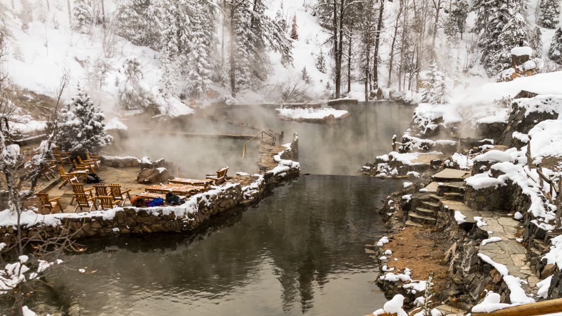 <strong>January in Colorado: </strong>Need a break from skiing or the cold? Strawberry Park Hot Springs is a natural hot spring that makes for a stupendous wintertime soak. 