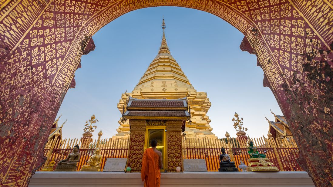 <strong>10. Thailand: </strong>This popular Southeast Asia country welcomed 35.4 million visitors in 2017. Wat Phra That Doi Suthep, the six-century-old temple atop Doi Suthep Mountain, offers exceptional views of the city of Chiang Mai below.  