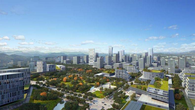 The proposed metropolis is called New Clark City and is located about 100 kilometers north of capital city Manila. Pictured, a rendering of the city.