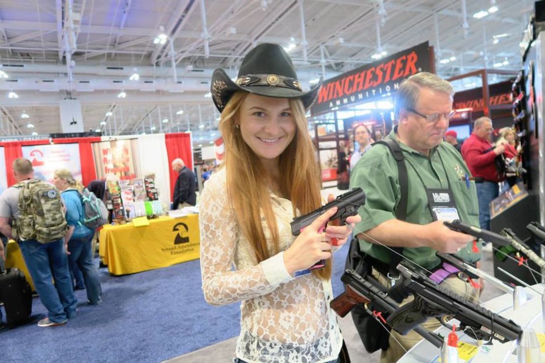 Maria Butina at the NRA Annual Meeting in Nashville, Tennessee (April 2015) 