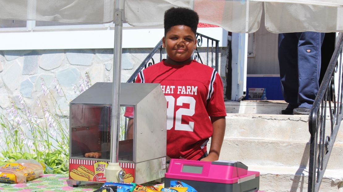 Jaequan owns Mr. Faulkner's Old-Fashioned Hot Dogs.