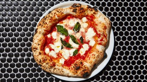 A margherita from Una Pizza Napoletana in New York City is all about the base.