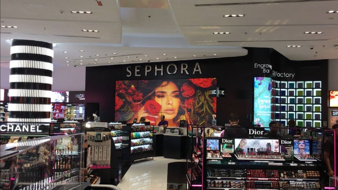 A Huda Beauty product launch at Sephora in the Dubai Mall 