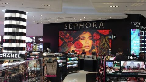 A Huda Beauty product launch at Sephora in the Dubai Mall 
