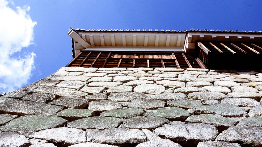Mitchelhill's book documents 24 Samurai-era castles, including Iyo-Matsuyama, on  Shikoku island, pictured here.  