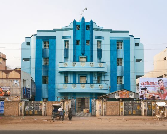 India's post-colonial movie theaters fuse modernist influences with elements of traditional Indian architecture.