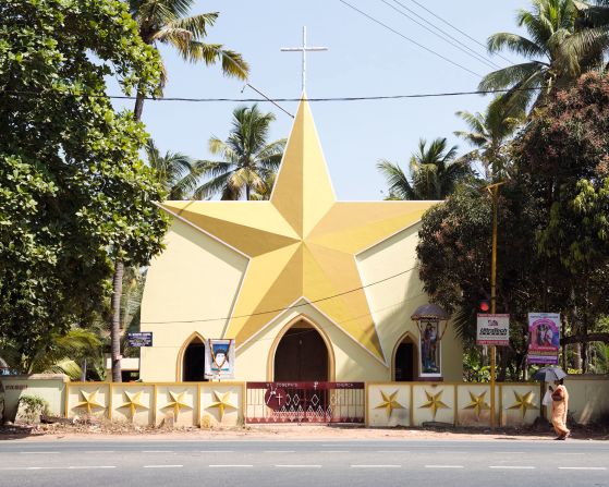 While many of Kerala's churches follow Roman Catholic aesthetic traditions, their designs are often embellished with additional symbols from other religious and popular lore.