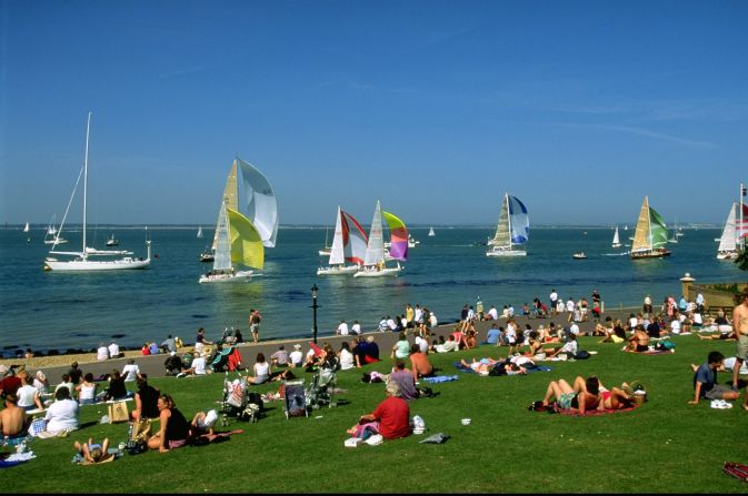 The regatta lasts eight days and attracts over 100,000 visitors to Cowes.