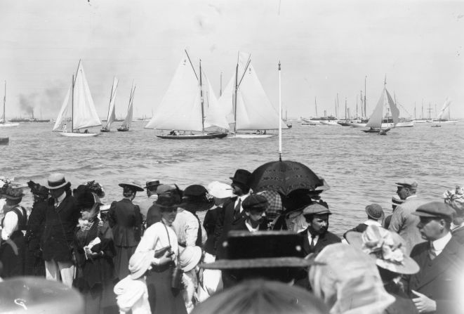 Crowds have been gathering to watch the yachts from Cowes at the Isle of Wight since 1826.