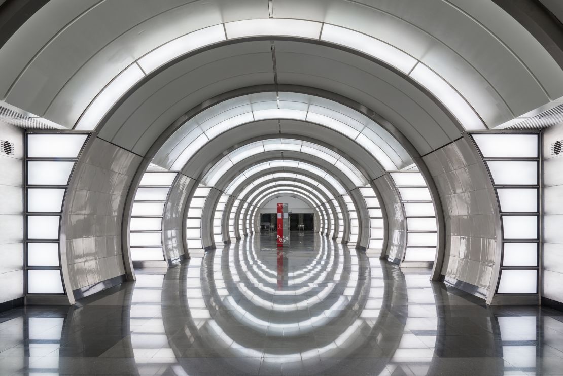 Fonvizinskaya station, opened in 2016, offers a more contemporary vision of Moscow's Metro.
