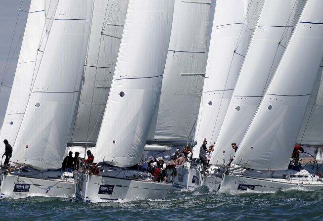 The Solent can prove challenging sailing for competitors -- with its sheltered waters and unusual tidal conditions. The majority of classes sail varied "round-the-cans" courses designed to suit the style of boat and the wind and tide conditions each day.