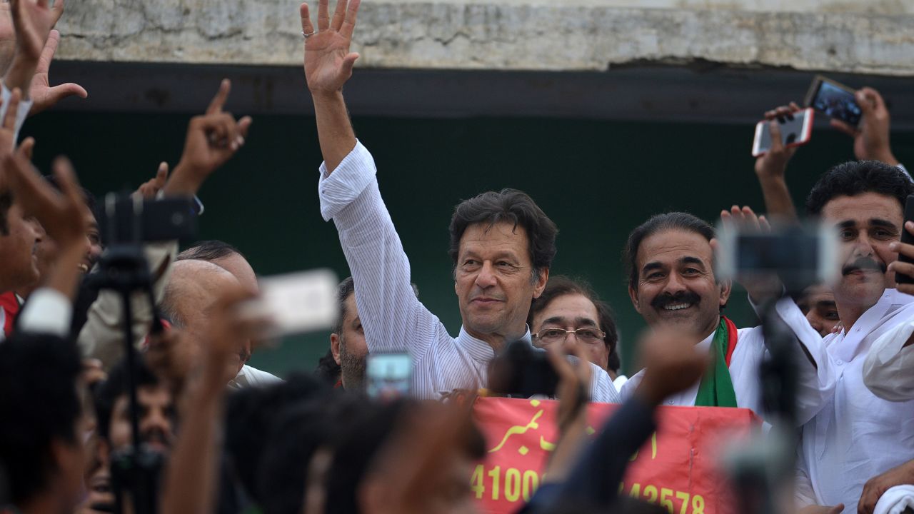 Imran Khan has repeatedly denied accusations his campaign is supported by the military.