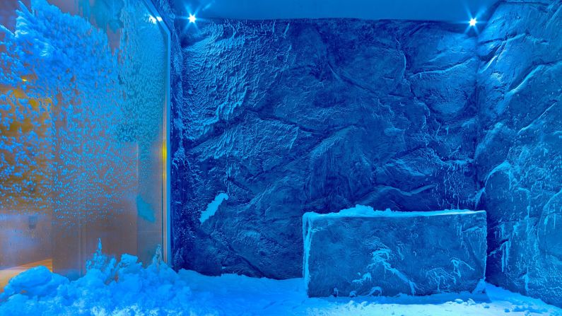<strong>Snow Grotto:</strong> Chill out in Viking's "Snow Grotto," part of their ocean-sailing ships' spa complexes. Such cold therapy following a sauna or steam is inspired by Nordic wellness traditions. 