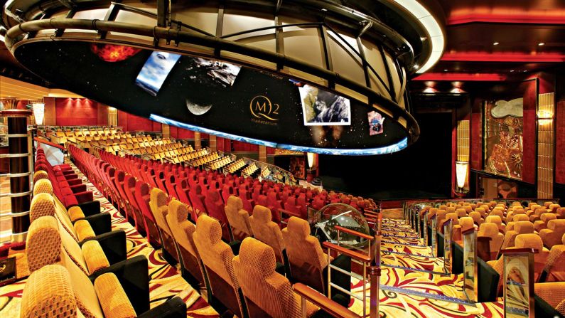 <strong>Planetarium:</strong> Cunard Line's Queen Mary 2 comes equipped with the only full-sized planetarium at sea -- time your voyage right, and you might even find yourself sharing the view with a former astronaut.