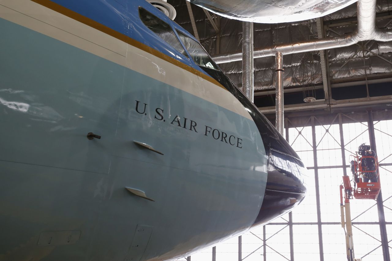 Special Air Mission (SAM) 26000 sits on display at the National Museum of the United States Air Force in Dayton, Ohio. 