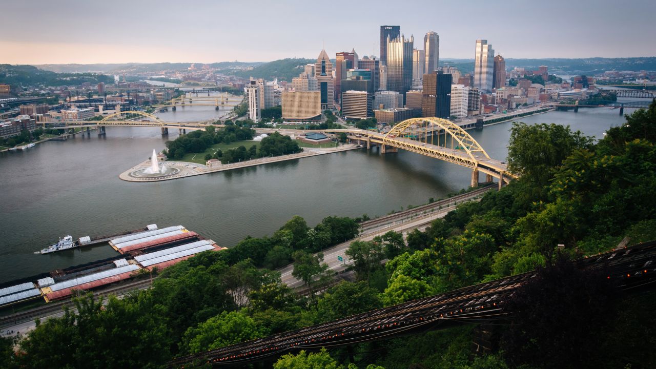 <strong>September in Pittsburgh:</strong> Check out this gorgeous evening view of Pittsburgh from the top of the Duquesne Incline at Mount Washington.