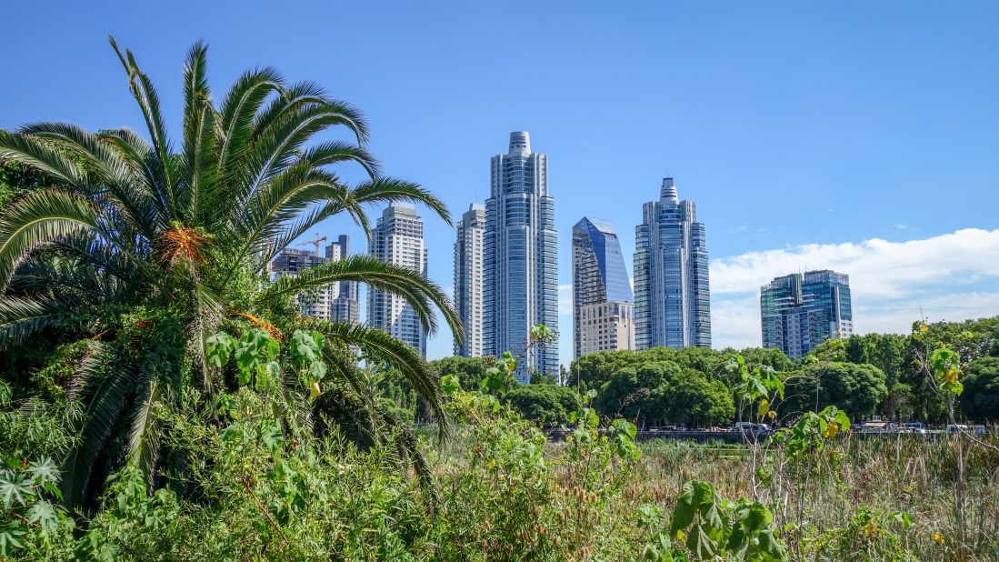 <strong>March in Buenos Aires:</strong> Take in the Buenos Aires cityscape with a view from the Costanera Sur Ecological Reserve, where you may spot parrots, swans and other birds.