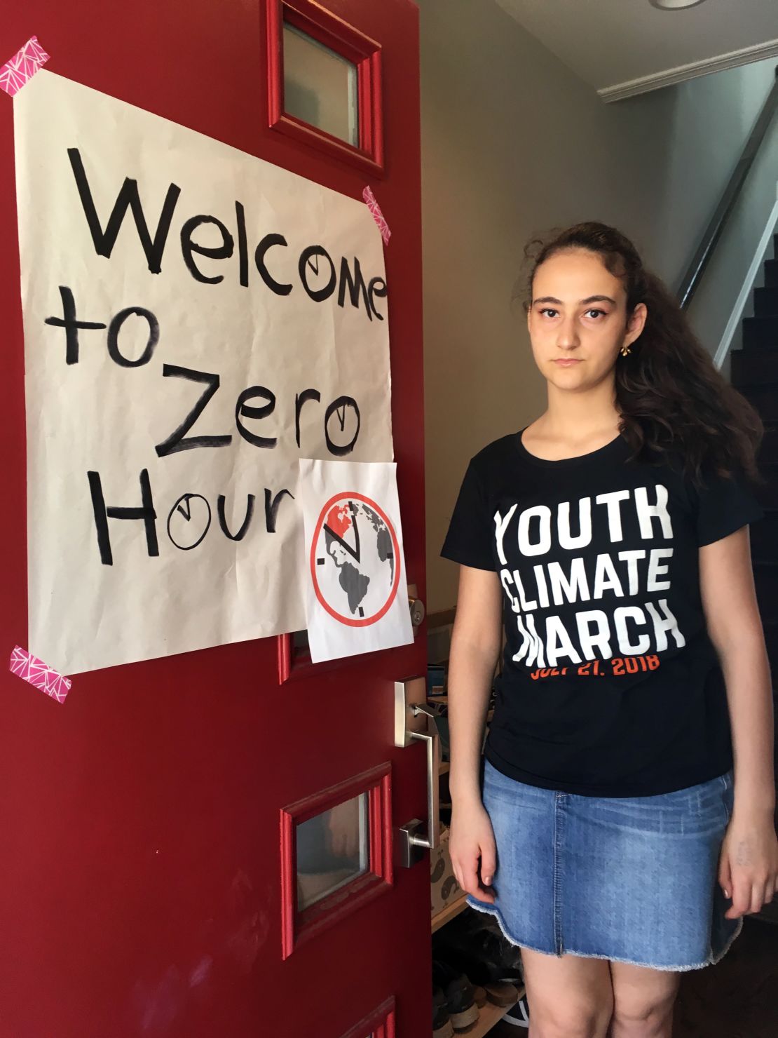 Jamie Margolin at the Zero Hour headquarters.