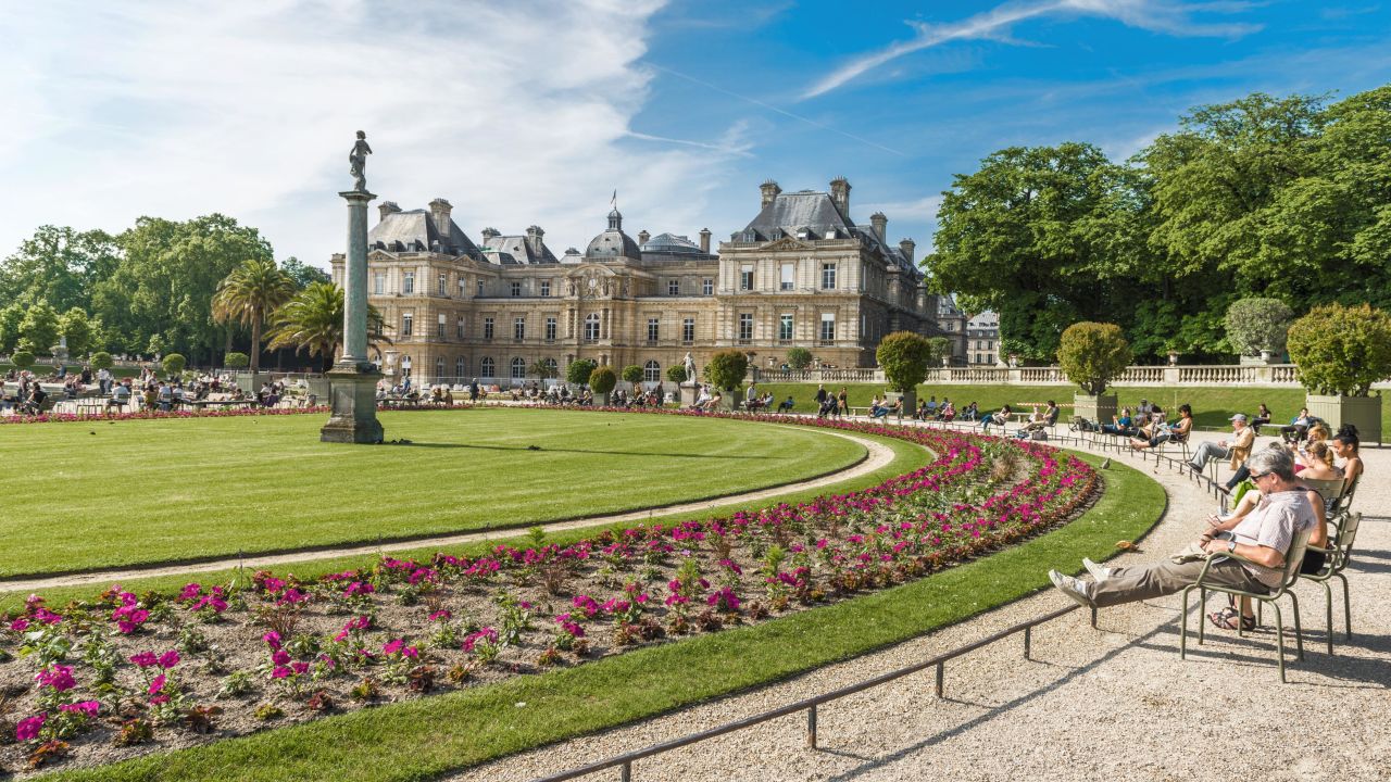 <strong>April in Paris:</strong> Luxembourg Gardens, in the 6th arrondissement, is a favorite gathering spot for locals and tourists.