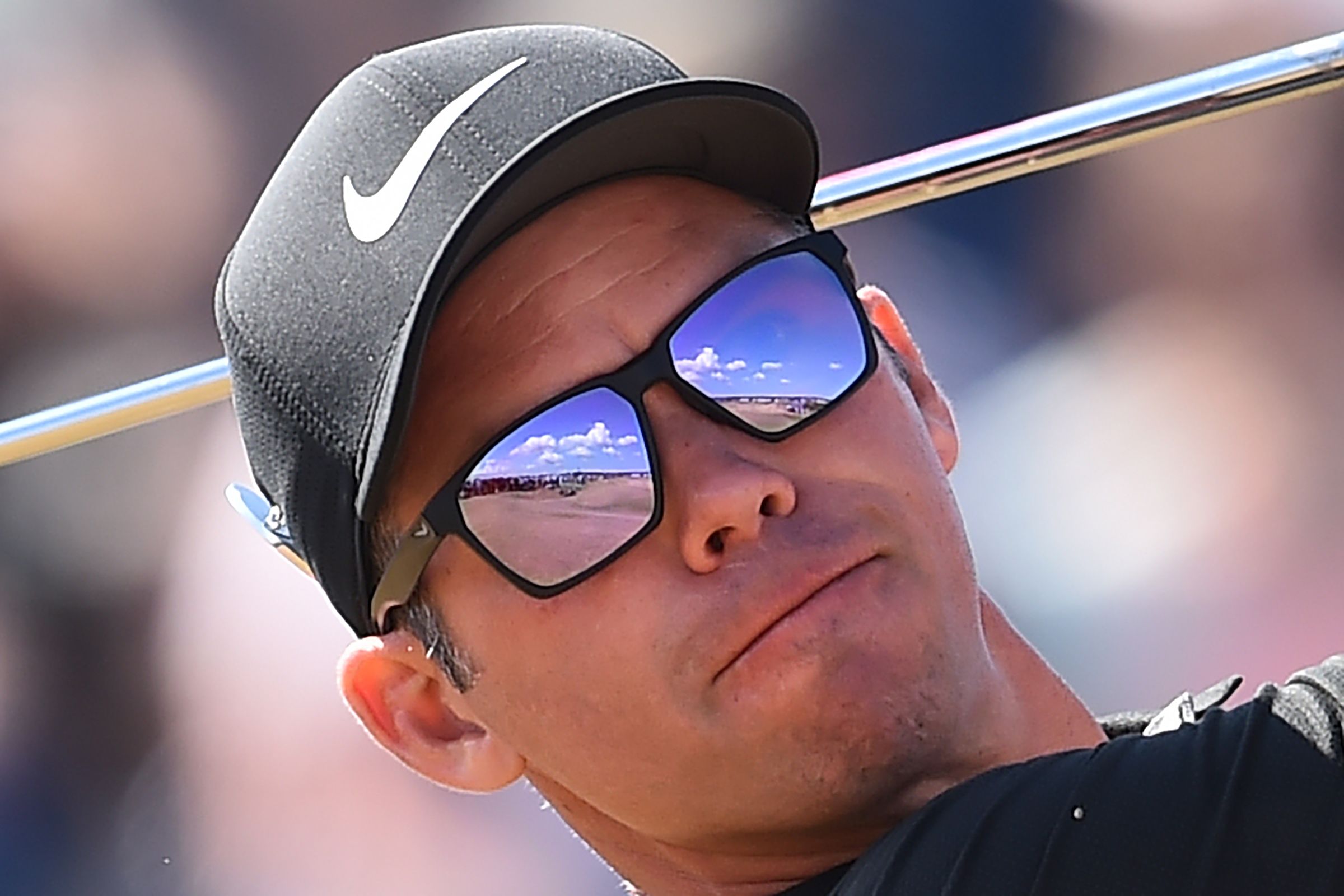 Paul Casey watches a tee shot on Thursday.