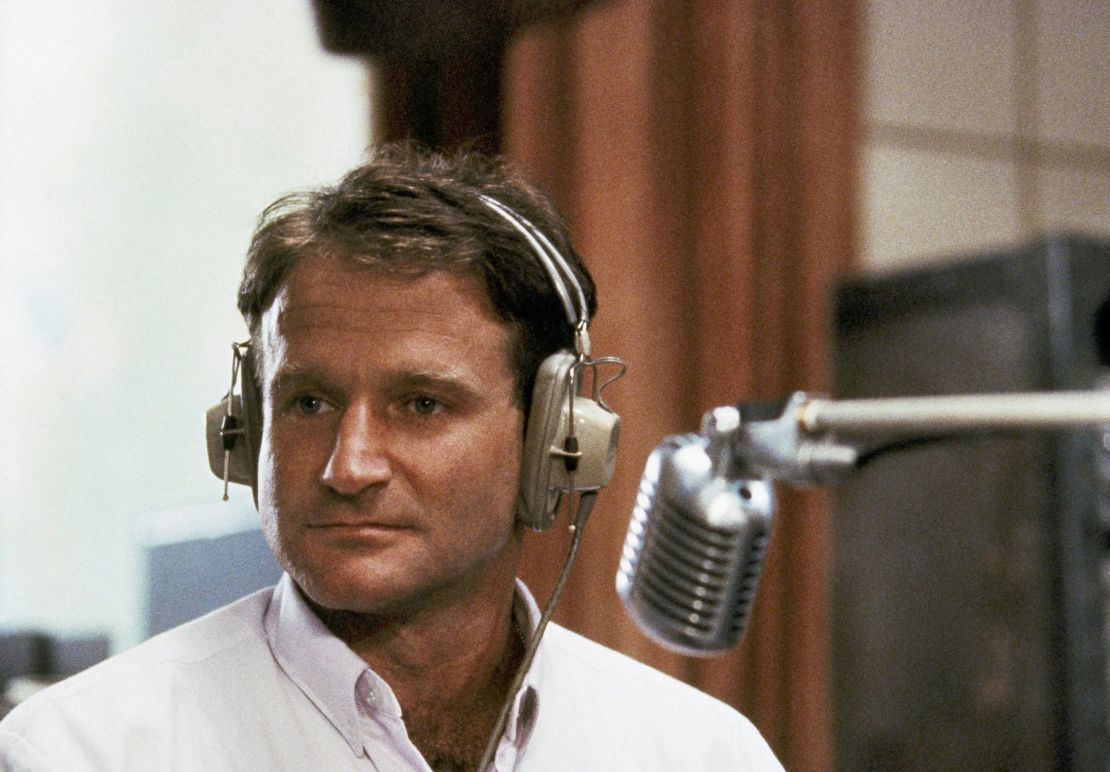 Robin Williams plays US Airman Adrian Cronauer in 'Good Morning, Vietnam.'