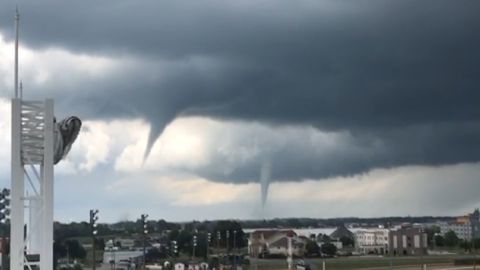 Multiple tornadoes were reported across Iowa Thursday.