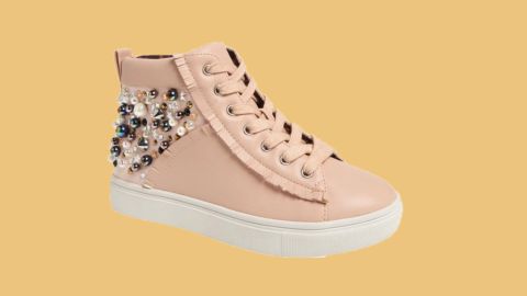 <strong>Steve Madden Hybrid Embellished High Top Sneaker ($38.90, originally $64.95; </strong><a href="https://click.linksynergy.com/deeplink?id=Fr/49/7rhGg&mid=1237&u1=0720anniversarysale&murl=https%3A%2F%2Fshop.nordstrom.com%2Fs%2Fsteve-madden-hybrid-embellished-high-top-sneaker-toddler-little-kid-big-kid%2F4925134%3Forigin%3Dkeywordsearch-personalizedsort%26color%3Dblush" target="_blank" target="_blank"><strong>nordstrom.com</strong></a><strong>)</strong>