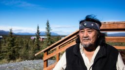 Louie John in Arctic Village, where he is a Gwich'in tribal elder and former chief