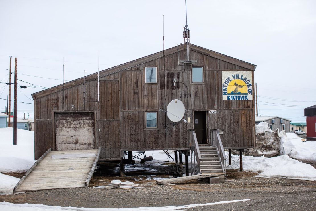 Kaktovik, only accessible by sea or air, nestles on the edge of the Arctic National Wildlife Refuge.