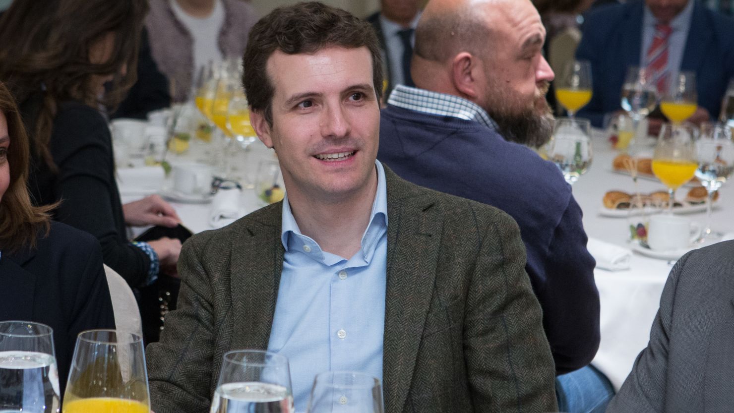 Newly-elected leader of Spain's Popular Party  Pablo Casado Blanco