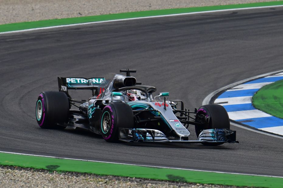 Hamilton fought back from 14th on the grid to claim an astonishing victory as Vettel crashed out at Hockenheim.