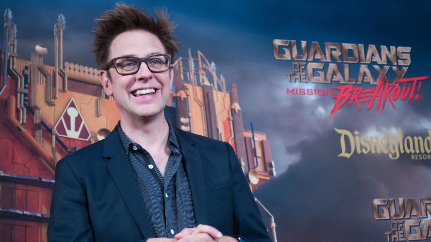 In this handout photo provided by Disney Resorts, director James Gunn attends the grand opening of Guardians of The Galaxy - Mission: BREAKOUT! attraction on May 25, 2017 at Disneys California Adventure in Disneyland in Anaheim, California. Richard Harbaugh/Disneyland Resort/Getty Images