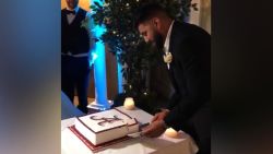 bride pranks groom lsu alabama cake 2