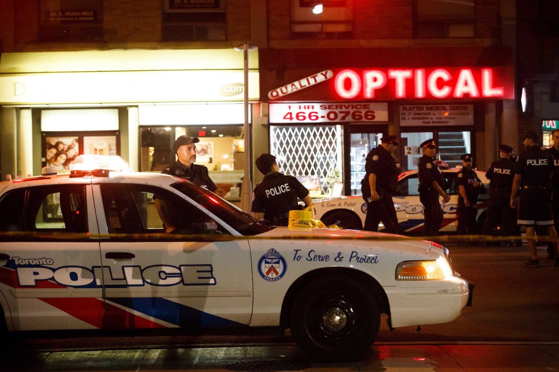 Police processed several scenes in Greektown on Monday morning.