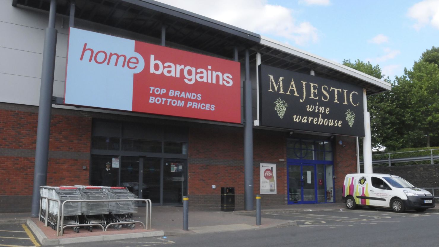 The Home Bargains store where the attack took place on Saturday. 