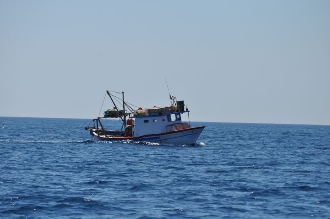 The Mediterranean is not just for cruisers. It is a working environment for hundreds of fishing vessels.