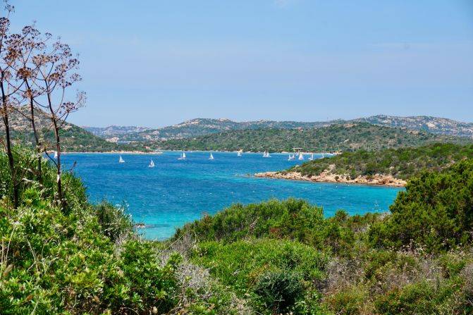 One of the popular anchorages in the La Maddalena Archipelago -- it just happens to look this amazing.