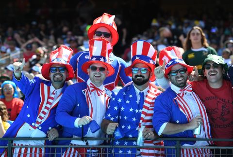 Over 100,000 fans attended the Rugby World Cup Sevens in San Francisco. 