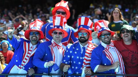 Over 100,000 fans attended the Rugby World Cup Sevens in San Francisco. 
