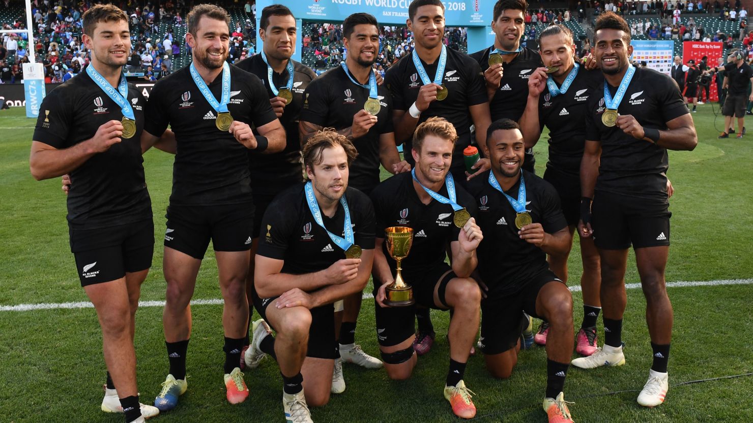 The All Blacks Sevens defeated England to win the Rugby World Cup Sevens in San Francisco.  