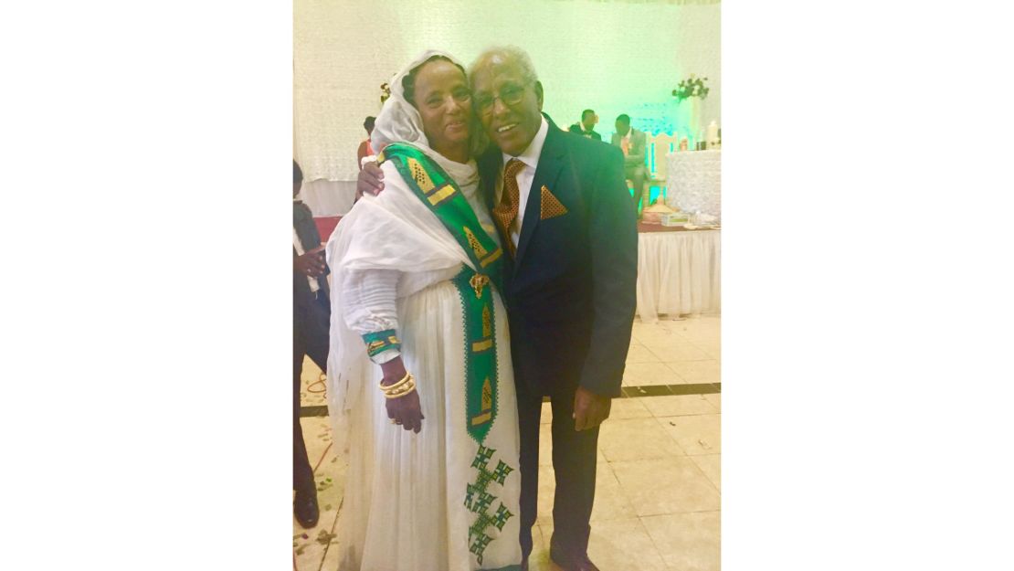 Rahwa Asmerom's parents in Asmara, Eritrea, in 2016. They've slowly rebuilt their lives from scratch.