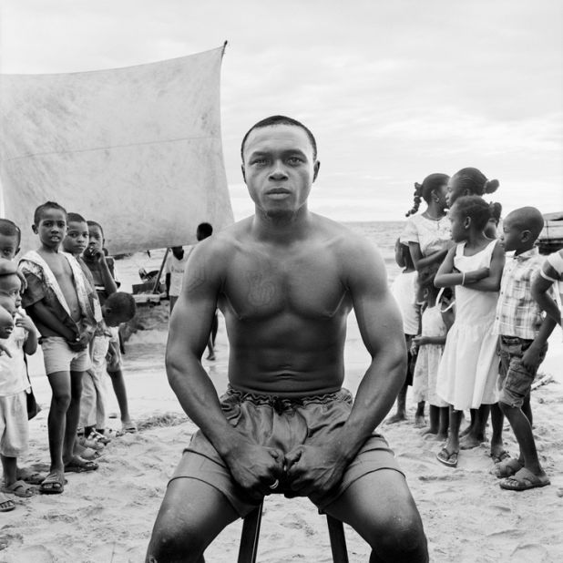 Christian Sanna, from Madagascar, photographs young Malagasy men about to fight in a traditional sport called moraingy.