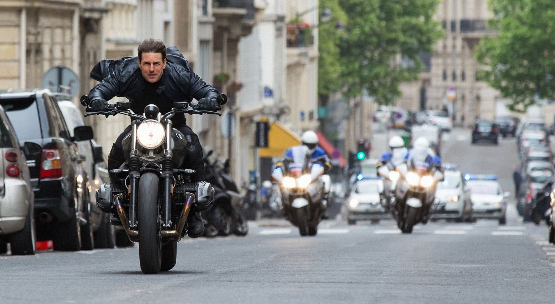 Tom Cruise in a scene from "Mission: Impossible -- Fallout."