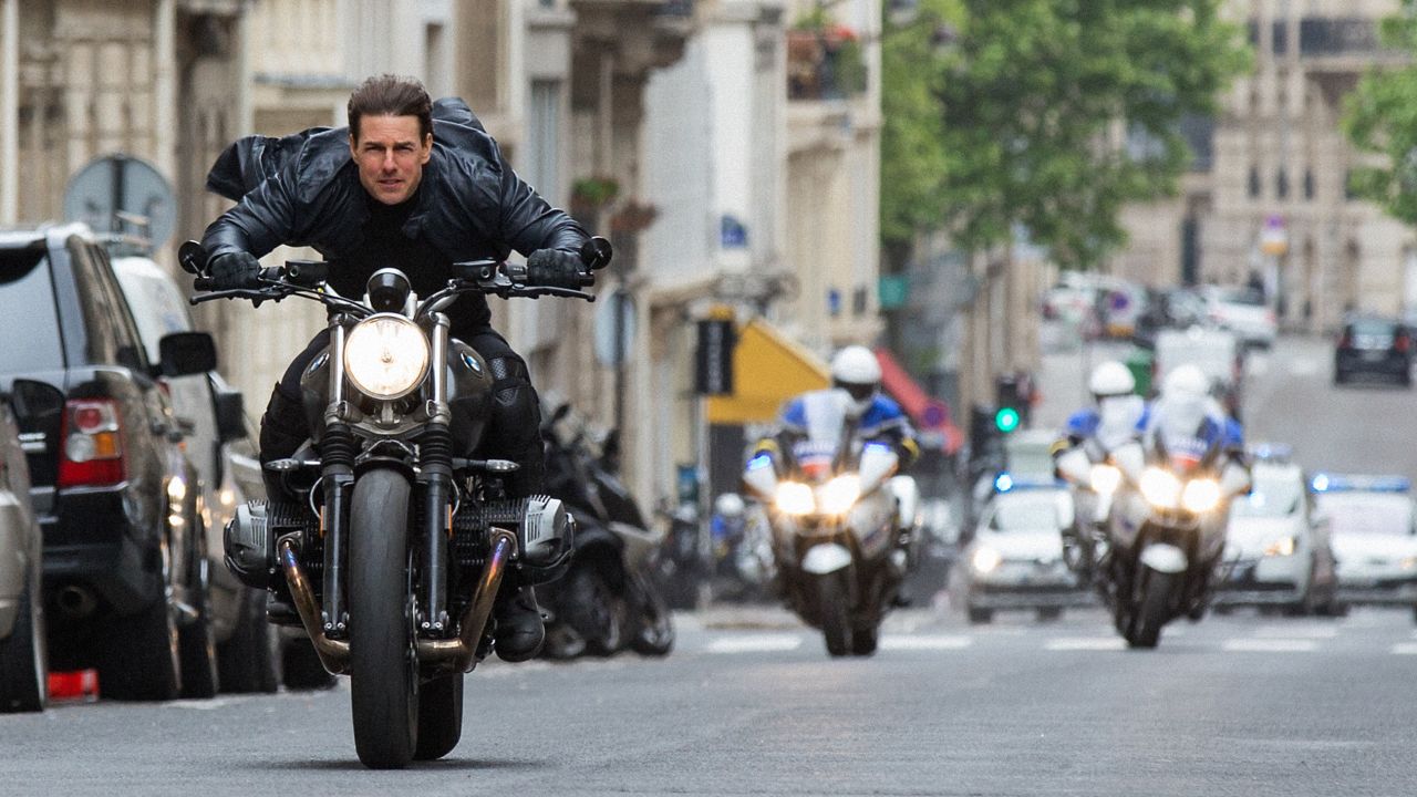 Tom Cruise in a scene from "Mission: Impossible -- Fallout."