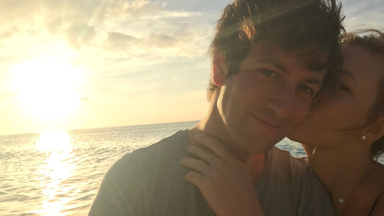 Karlie Kloss tweeted this picture of her and Joshua Kushner after the two got engaged. 