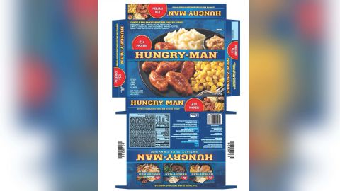 Hungry Man Chipotle BBQ Sauced Boneless Chicken Wyngz with a best by date of September 6, 2019, is recalled.