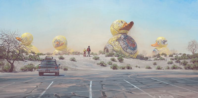 Simon stålenhag store paintings