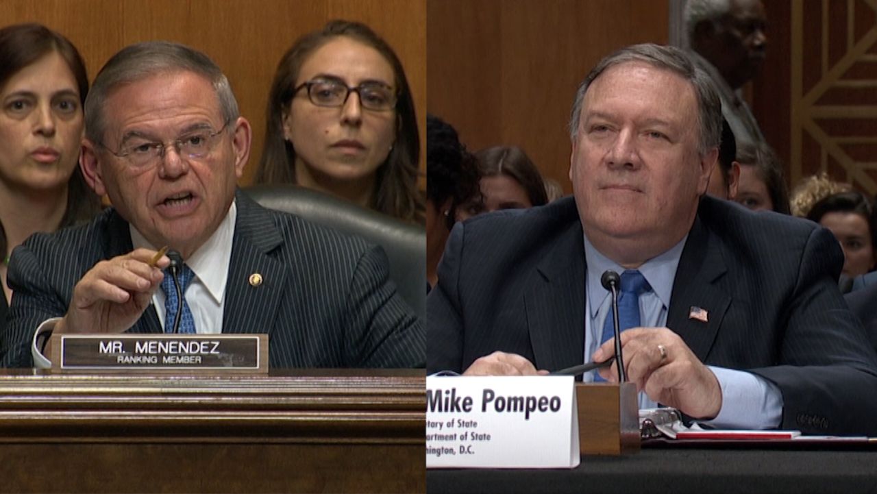 bob menendez mike pompeo split senate foreign relations